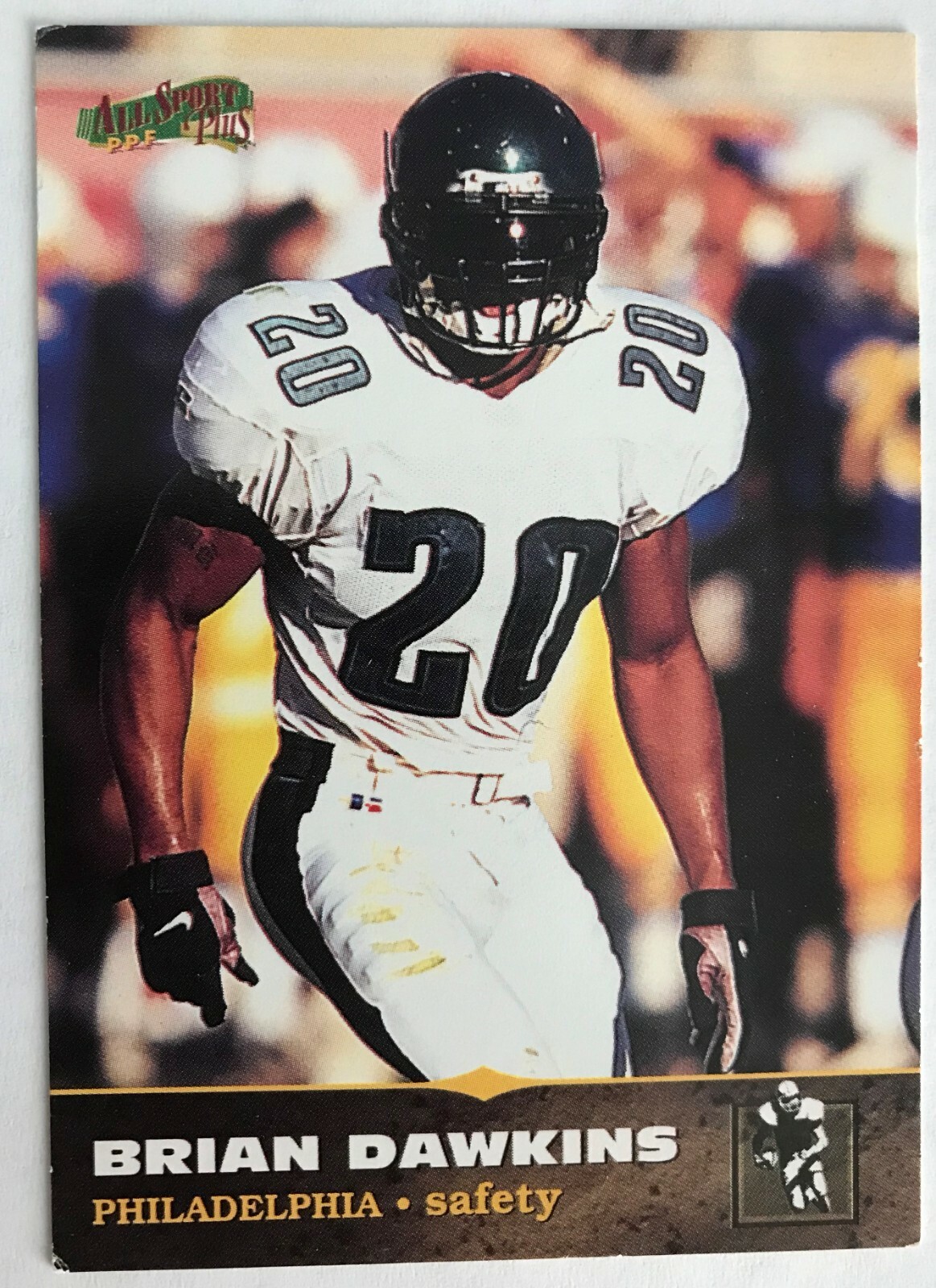 1996 SCORE BOARD ALL SPORT PLUS # 153 BRIAN DAWKINS ROOKIE 1996 SCORE BOARD ALL SPORT PLUS # 153 BRIAN DAWKINS ROOKIE