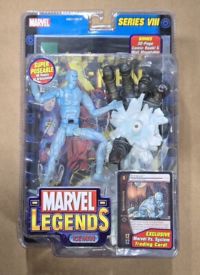 Marvel Legends X-Men   ICE MAN  Action Figure    Series VIII   2004 TOYBIZ BNIP 