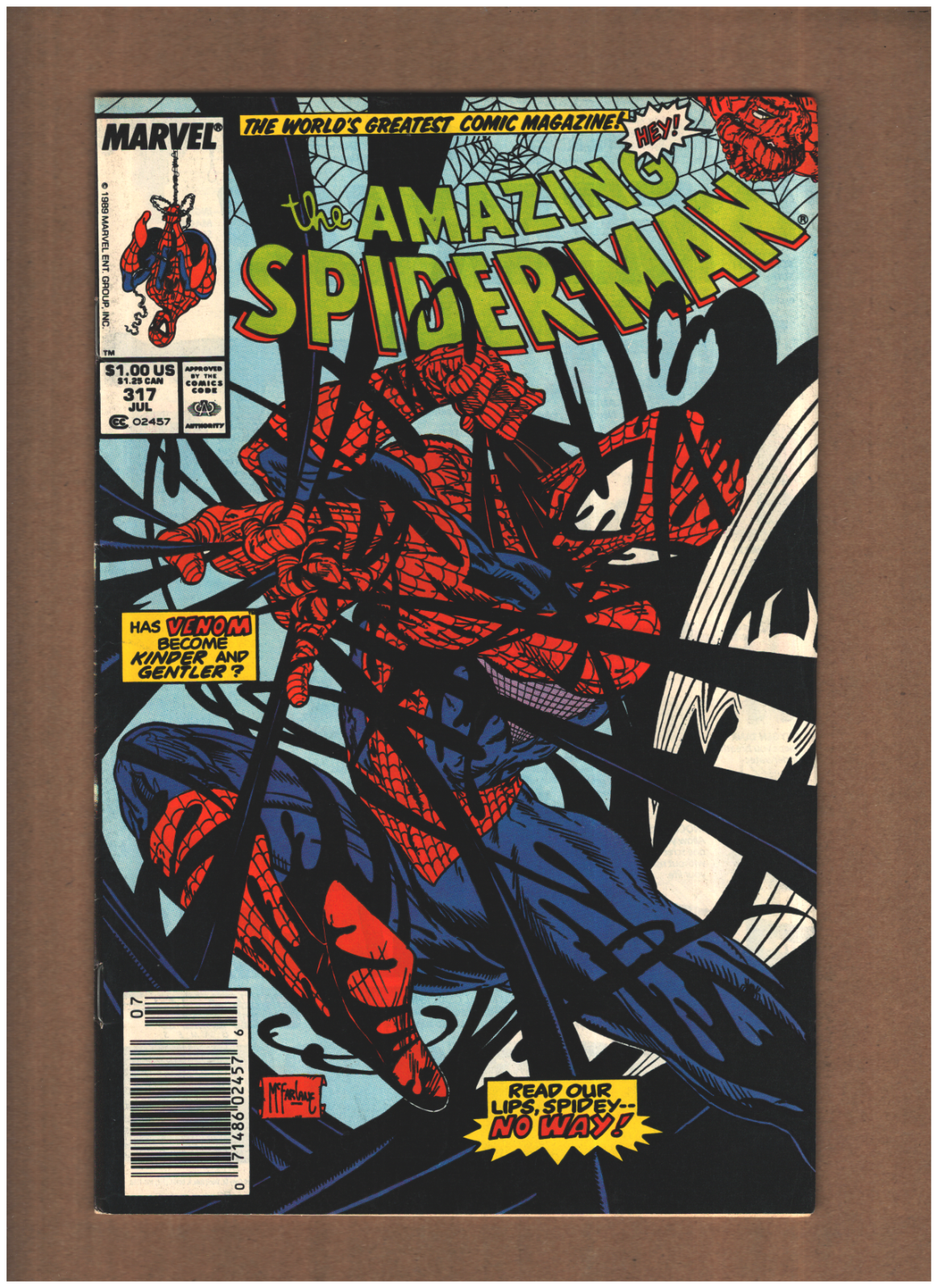 Amazing Spider-man #317 Newsstand Marvel Comics 1989 VENOM