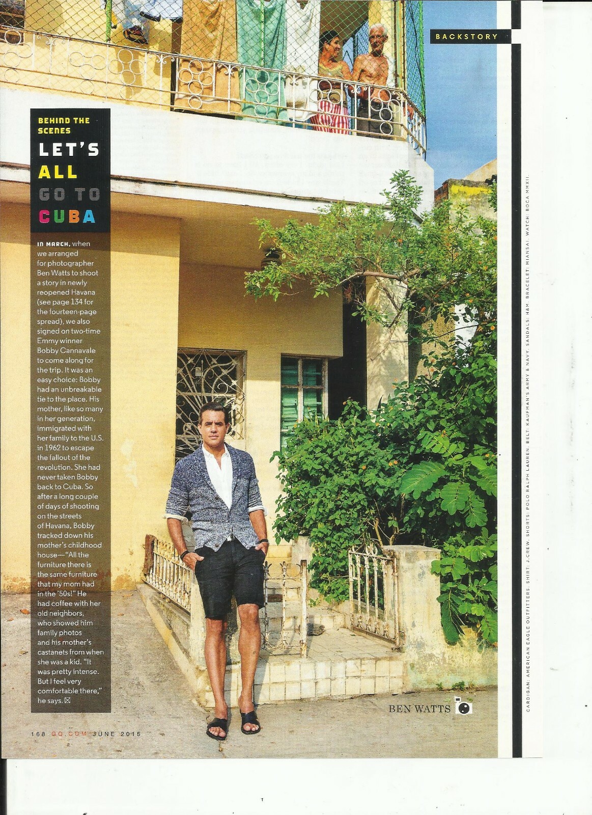 BOBBY CANNAVALE MAGAZINE CLIPPINGS