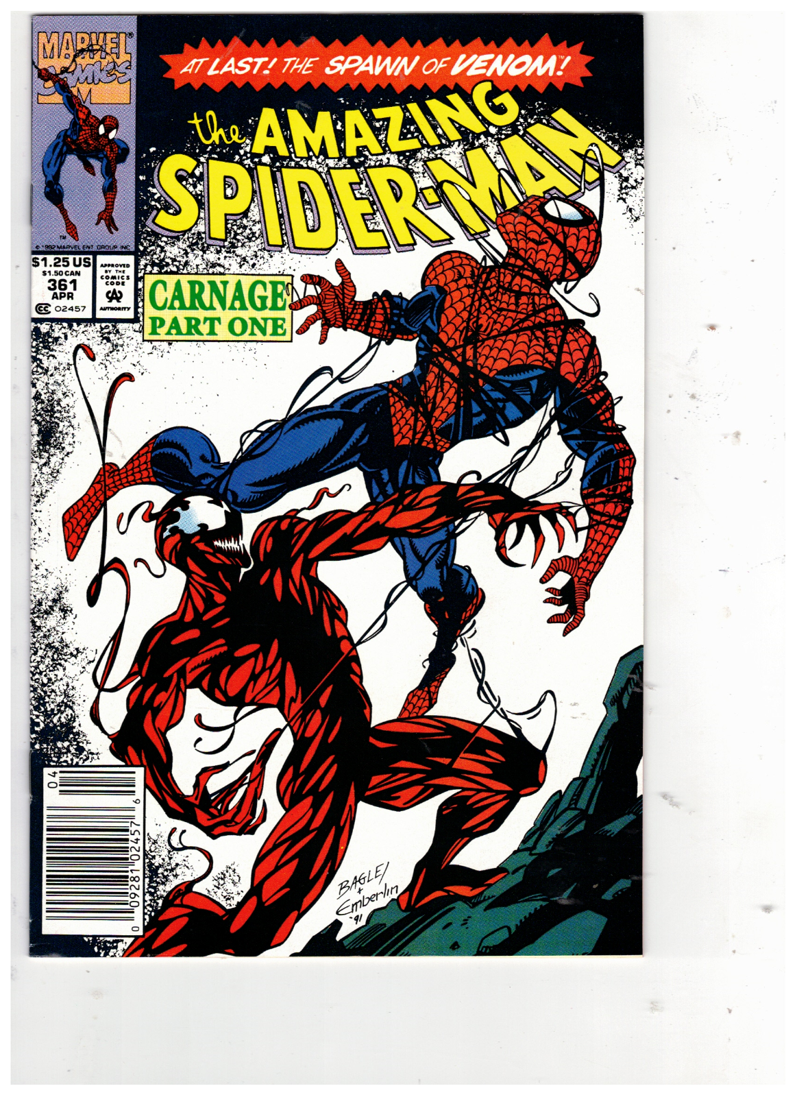 36 Comic books アメコミ Web of Spider-Man #76 Vol. 1 1991 Marvel Comics High Grade