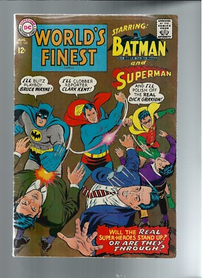 World's Finest Comics #168 (Aug 1967, DC) VG/FN 5.0 Composite Superman App