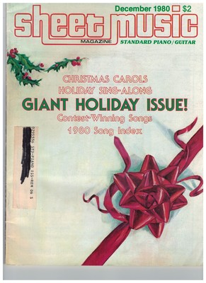 Giant Holiday Issue 1980 Piano Guitar Music Sheet Music Magazine