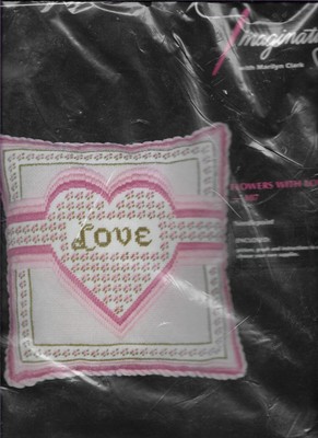Imaginating by Marilyn Clark, FLOWER WITH LOVE NEEDLEPOINT PATTERN LEAFLET # 107