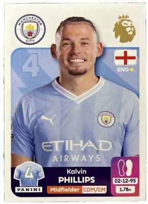 Panini Premier League 2024 - # 416 - KALVIN PHILLIPS - Manchester City