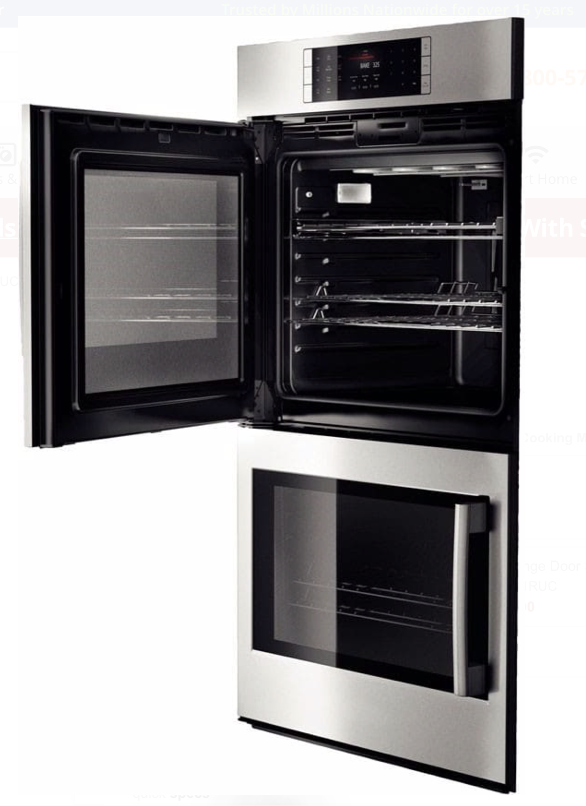 Bosch Benchmark HBLP651LUC 30” Convection Stainless Steel Double Oven New