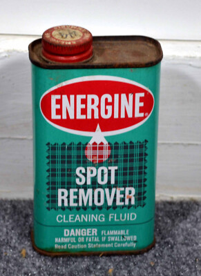 Vintage Energine Spot Remover Cleaning Fluid Tin - Tin advertising
