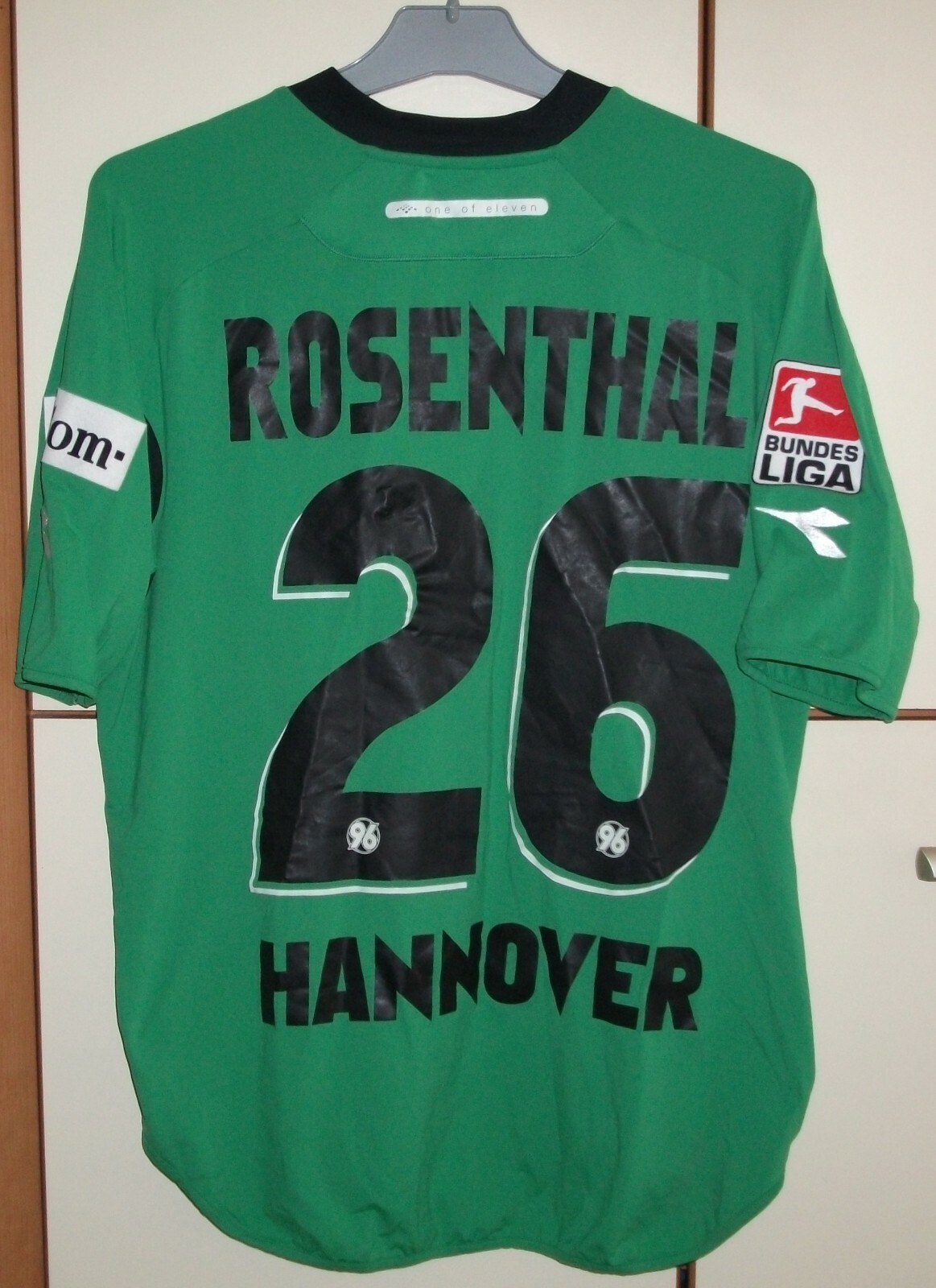 DIADORA - DIADORA ディアドラ HANNOVER ハノーファー 96 ユニフォーム サッカーウェア サイズM レッド HANNOVER 96 GERMANY 2005/2006 HOME FOOTBALL SHIRT DIADORA M