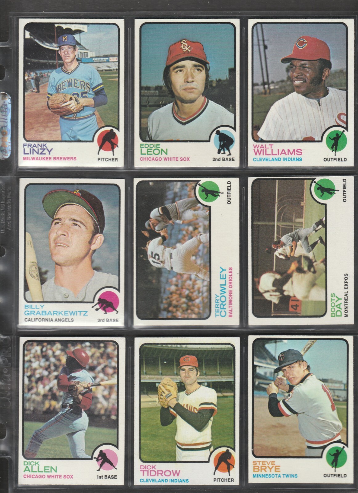 BOOTS DAY #307 1973 TOPPS BASEBALL MID-GRADE/SET BUILDER