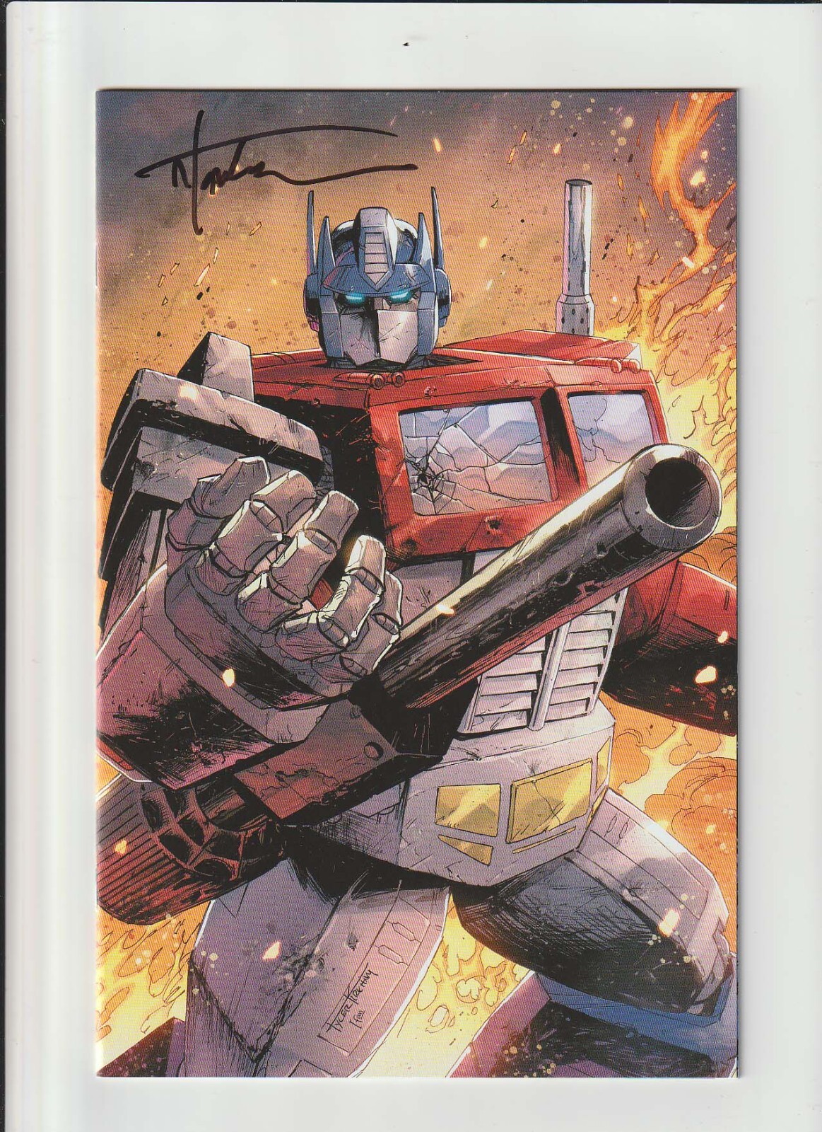 Transformers #8 Retailer Exclusive Krikham Jams Fortress / Ten Fwd Comics (Virgin Variant) - Comic Book Transformers #8 Retailer Exclusive Krikham Jams Fortress / Ten Fwd Comics (Virgin Variant) - Comic Book