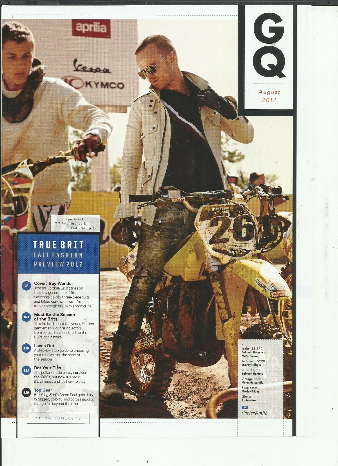 AARON PAUL MAGAZINE CLIPPINGS-LOT #2