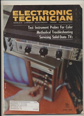 Electronic Technician Magazine Vol 83 #06 Jun 1966 Test Instrument Probes for TV