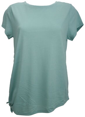 Ex-Store Ladies Round Neck Short Sleeve Sports Top Green Size 12