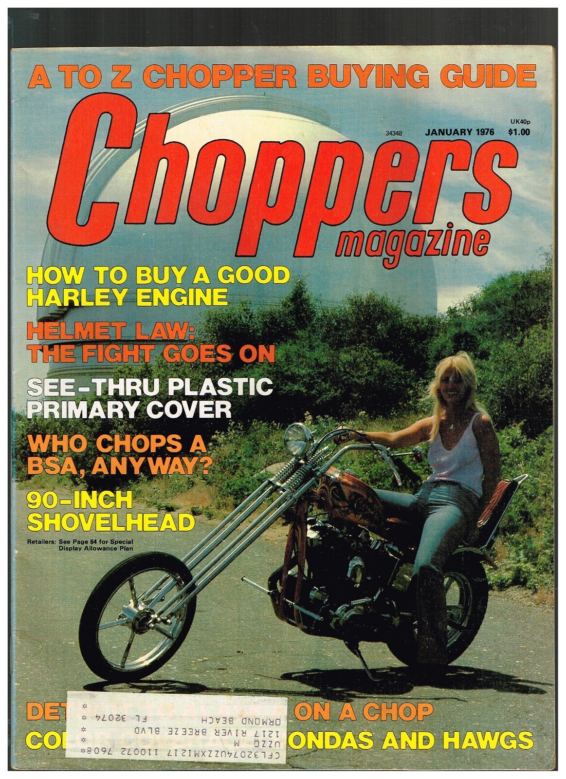 Magazine 　American　 Classic 1980年　創刊号 CHOPPERS MAGAZINE JANUARY 1976 70s CUSTOM BIG BIKE STREET