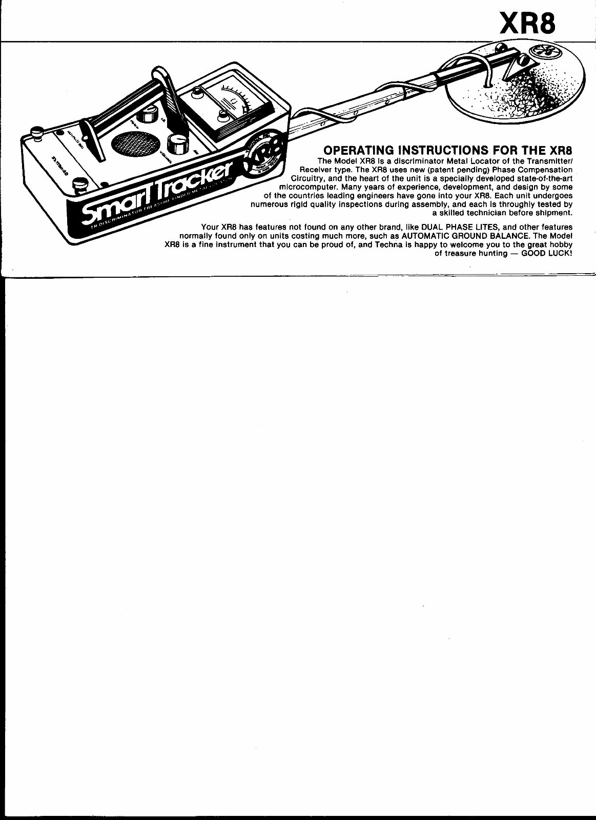 Smart Tracker Xr8 Metal Detector