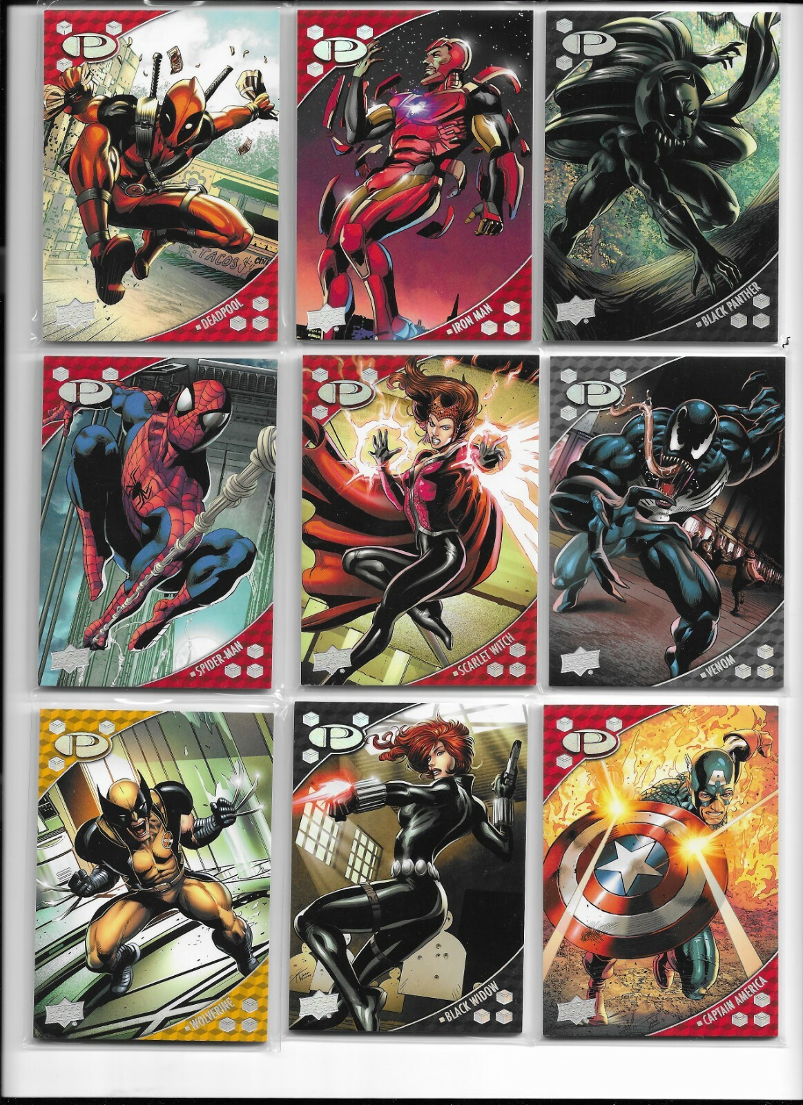 2017 Upper Deck Marvel Premier Complete 55 Card Base Set