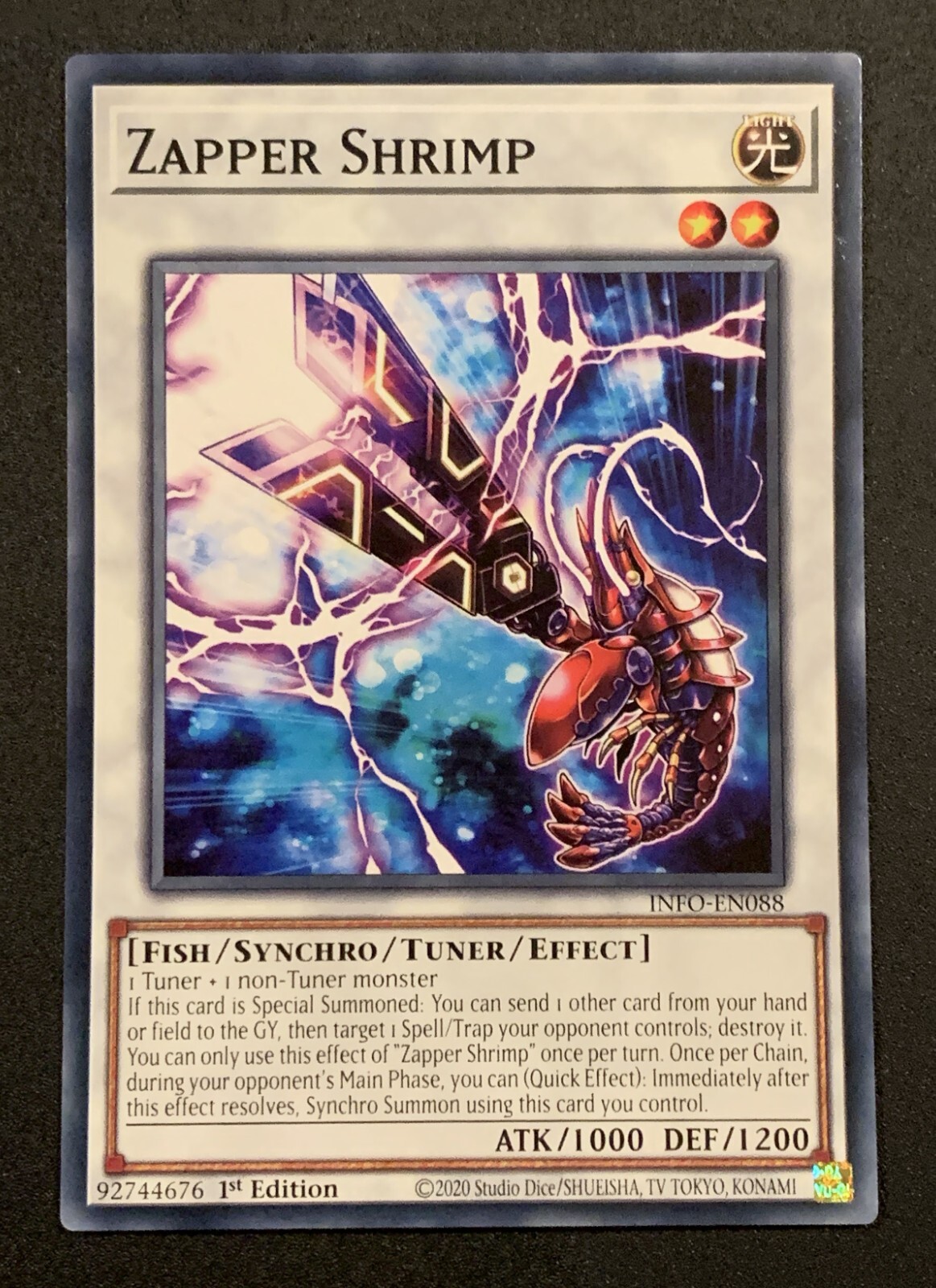 Zapper Shrimp - INFO-EN088 - Common - Yugioh TCG | eBay