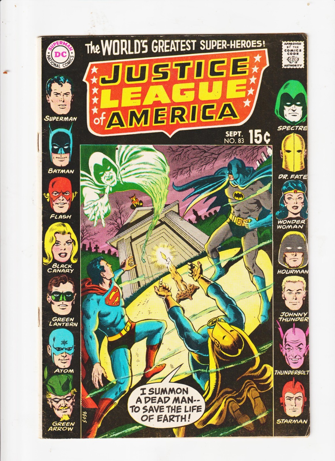 Justice League of America 83 DC SILVER AGE COMIC JLA Death