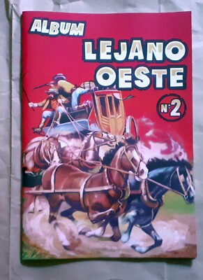 FACSIMIL IMPRESO ALBUM CROMOS LEJANO OESTE 2 1957 EDITORA EDIGESA COMPLETO