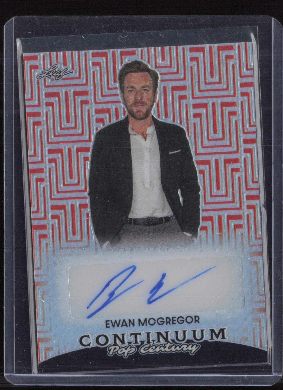 2023 Leaf Pop Century Continuum Red Ewan McGregor 32/49 Auto Autograph