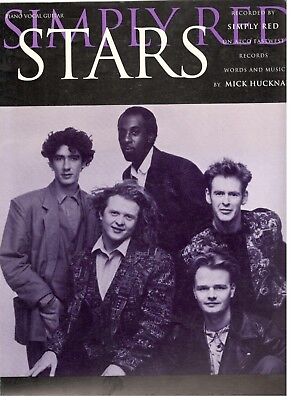SIMPLY RED ''STARS'' SHEET MUSIC-PIANO/VOCAL/GUITAR-EXTREMELY RARE-NEW ON SALE!!