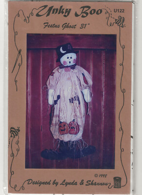 Unused Unky Boo Festus Ghost 31  when Finished Craft Pattern
