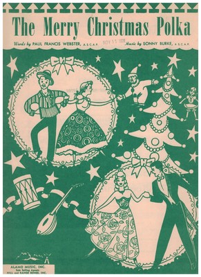 The Merry Christmas Polka Paul Webster Sonny Burke Sheet Music 1949