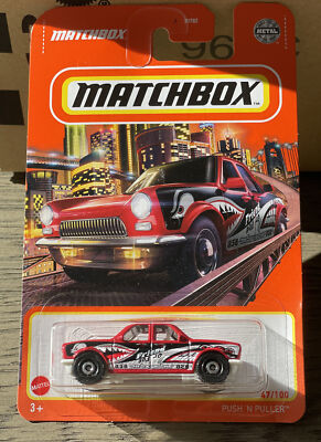 2022 Matchbox Push N Puller Friend Or Foe 47/100 MBX City Red 1/64 Scale Diecast