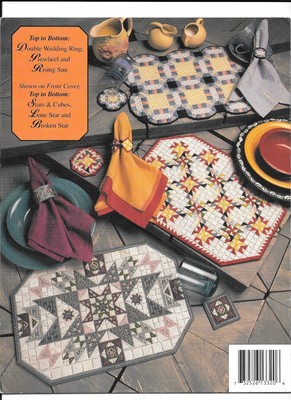 Annie's Attic #87M32 Quilt Place Mat Sets Plastic Canvas Patterns