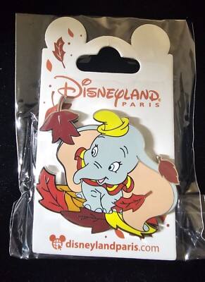 Disney Disneyland Paris - Dumbo - Fall Autumn Leaf Leaves Trading Pin 