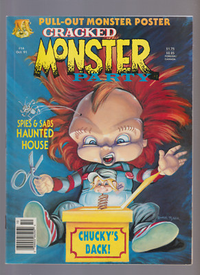 Cracked Monster Party #14 (1991) CLASSIC RURIK TYLER Painted Chucky COVER