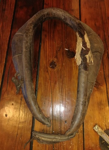 Antique Horse Collar  Draft Harness Yoke Leather