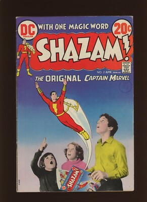 Shazam #2 1973 DC Comics FN- 5.5 High Definition Scans**