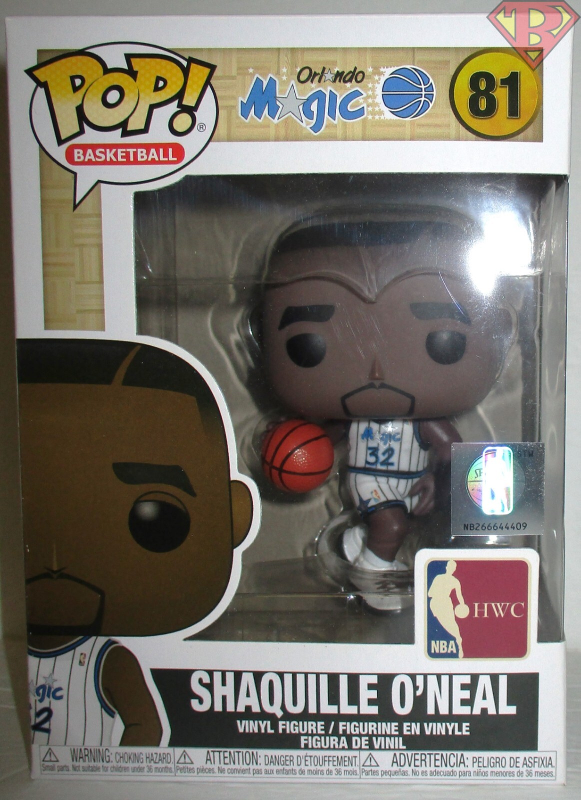 スポーツ Funko POP! NBA SHAQUILLE ONEAL 81 SHAQUILLE O'NEAL Orlando Magic Pop NBA Basketball 4