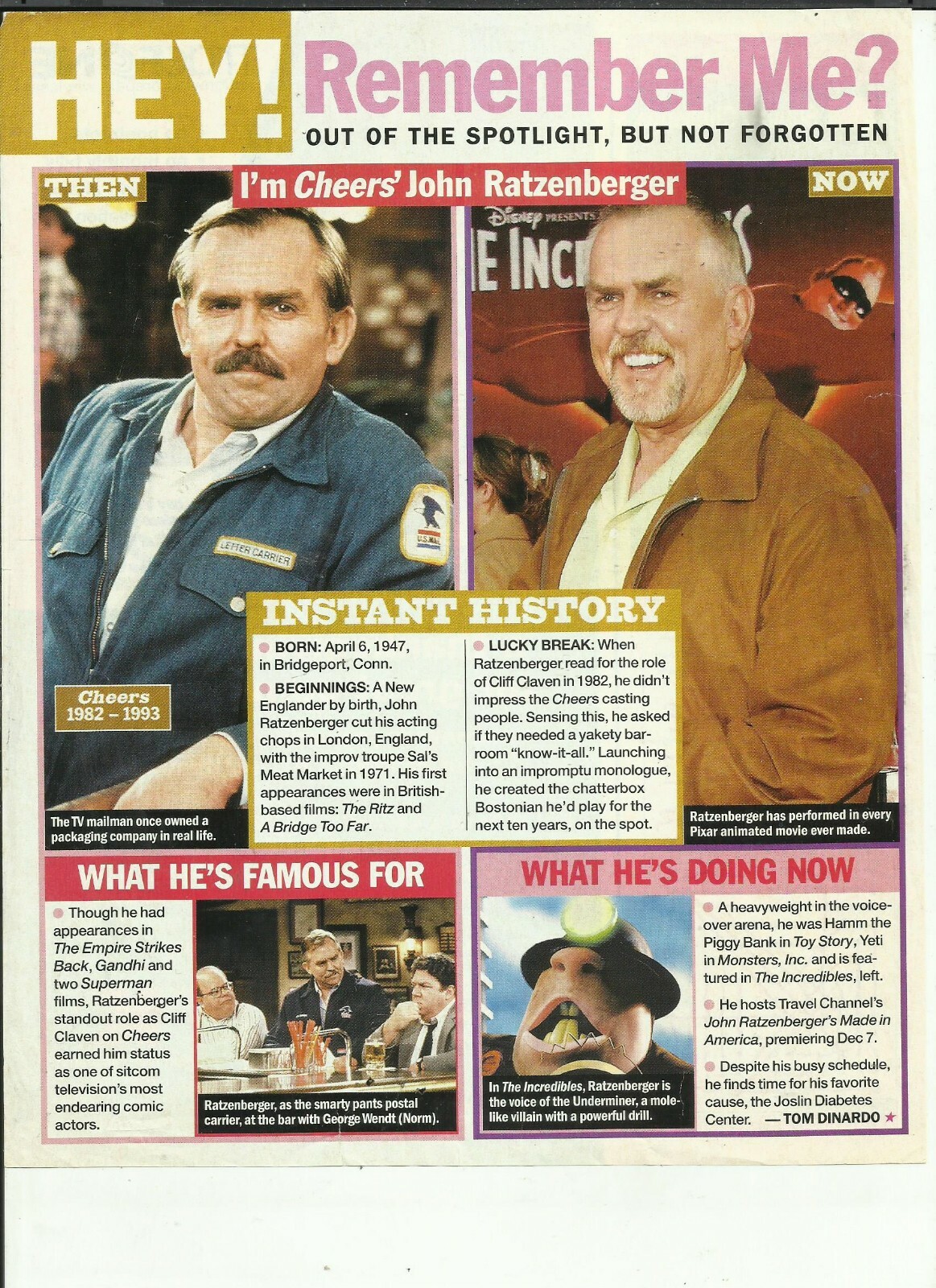 CHEERS MAGAZINE CLIPPINGS