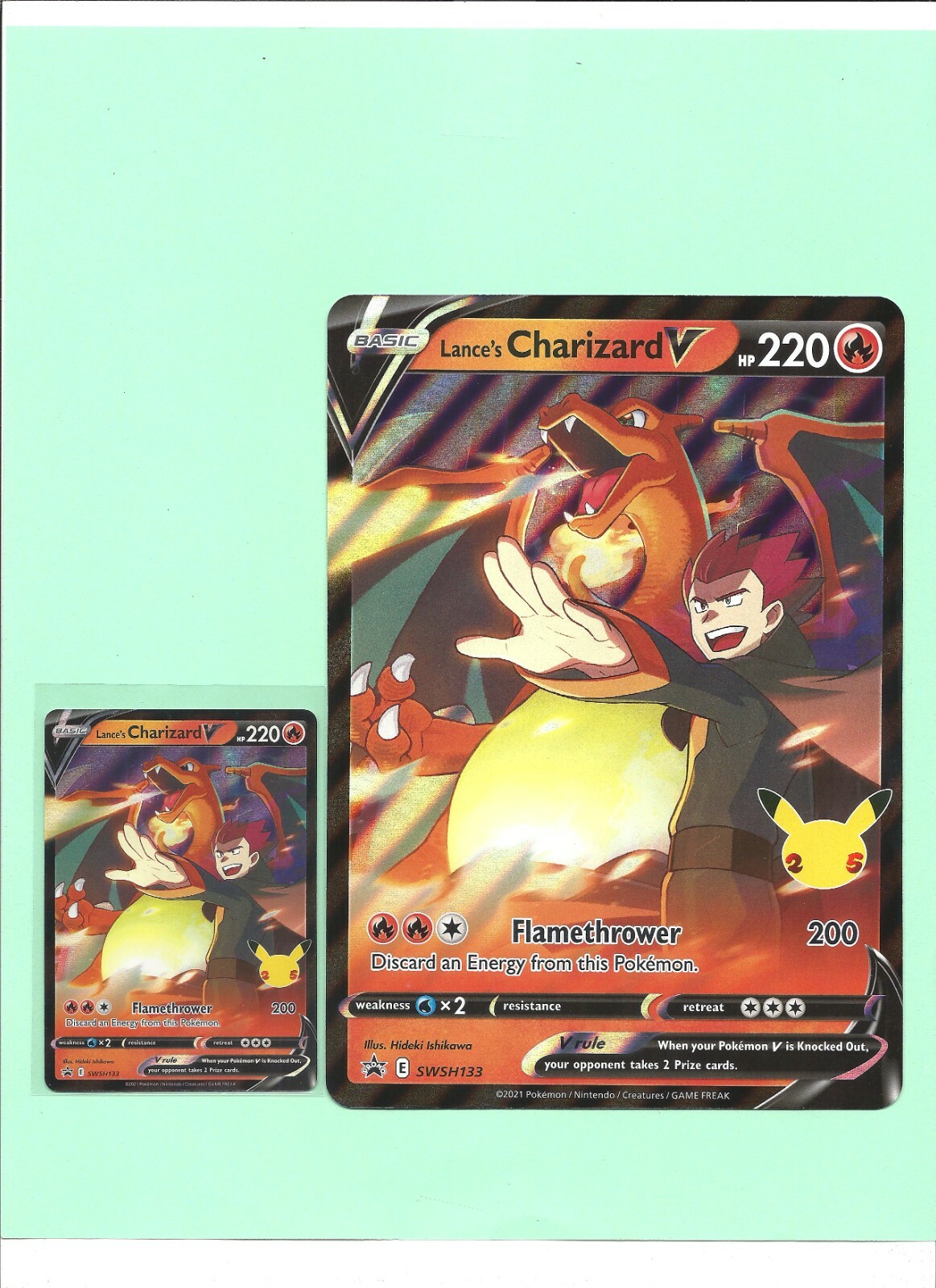Lance's Charizard V ワタルのリザードンV 海外版 英語プロモ Lances