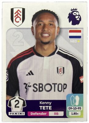 Panini Premier League 2024 - # 287 - KENNY TETE - Fulham 
