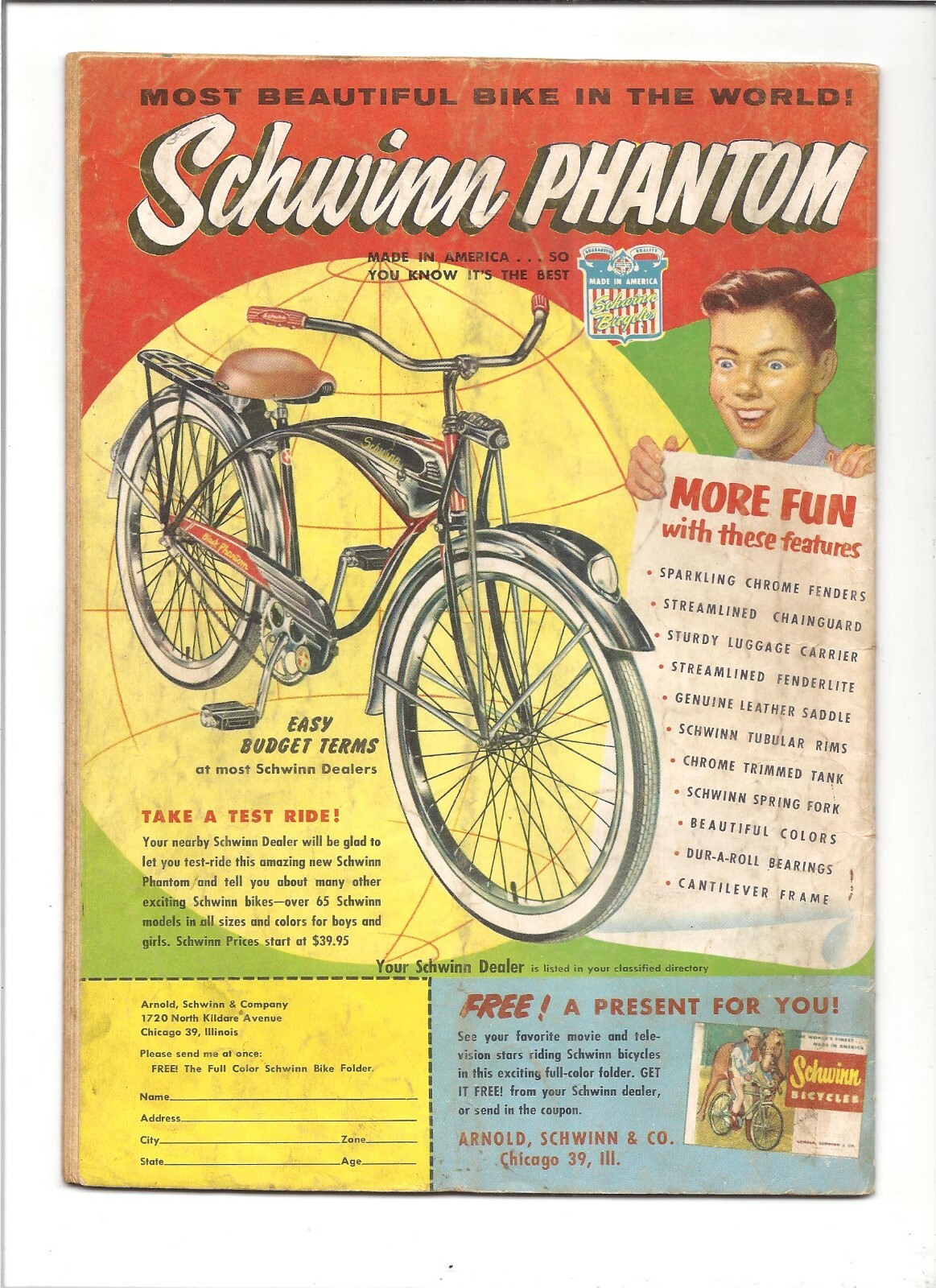 Tarzan Comic (Oct. 1956) Signed by Gordon Scott