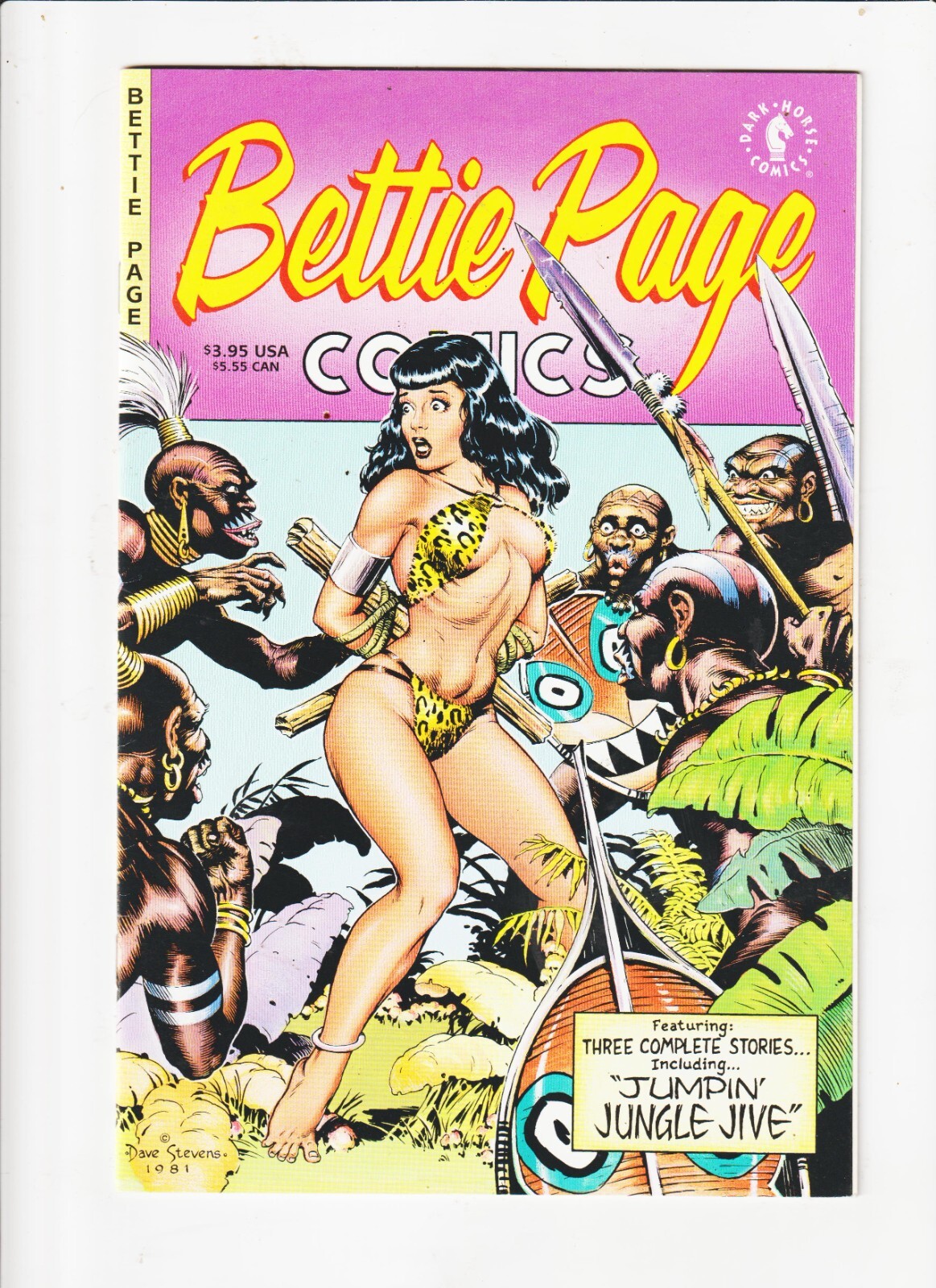 Bettie Page Comics # 1 1996) DAVE STEVENS cover art