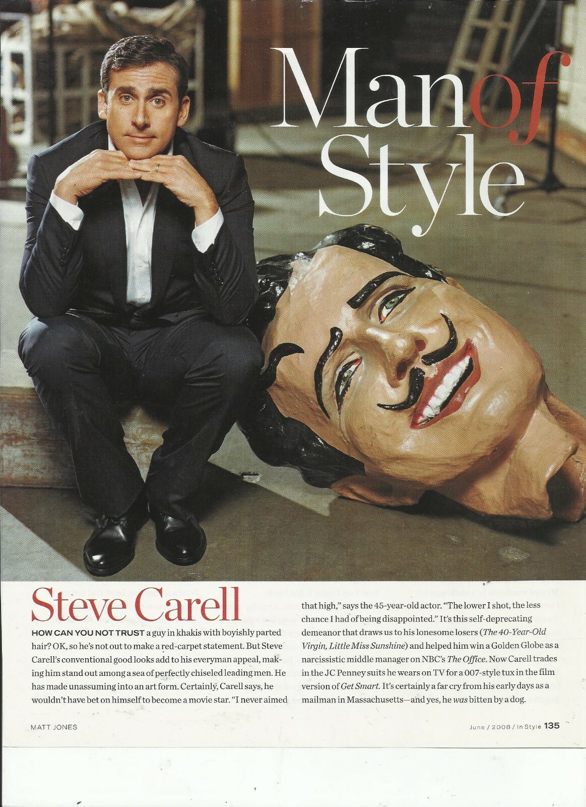 STEVE CARELL MAGAZINE CLIPPINGS-LOT #2