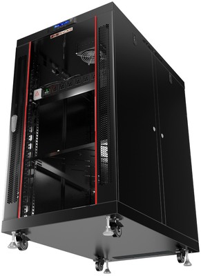22U Server Rack Enclosure Premium Series FAN PDU LCD (24''w x35''d x43''h)