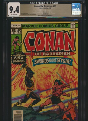 Conan the Barbarian 85 Marvel 1978 CGC 9.4 ow pgs Savannah Newsstand Pedigree