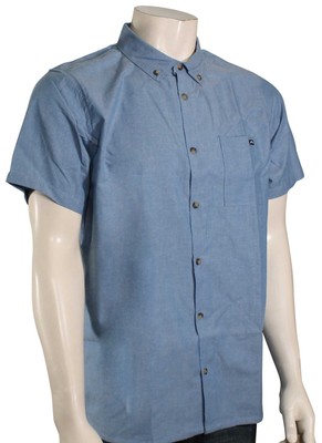

Billabong All Day Organic SS Рубашка на пуговицах — Rinse Blue — Новинка, Синий