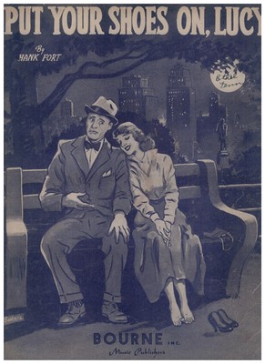 Put Your Shoes On, Lucy ~ Hank Fort ~ Art by Barbelle ~ Sheet Music 1947
