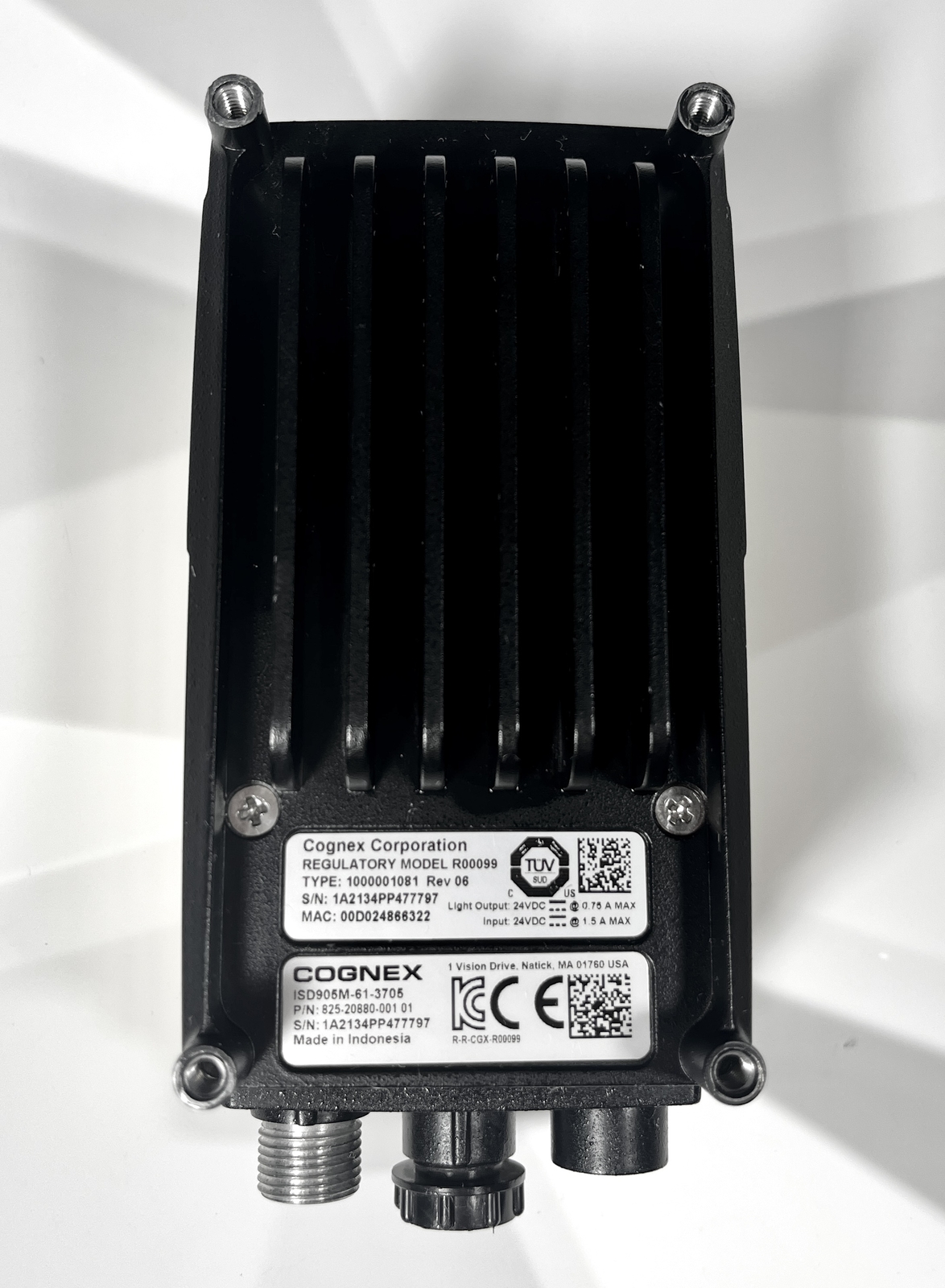 Cognex ISD905M-61-3705 + Cables In-Sight ISD905 D905M ViDi D900 OCR Wafer Reader - Picture 4 of 6