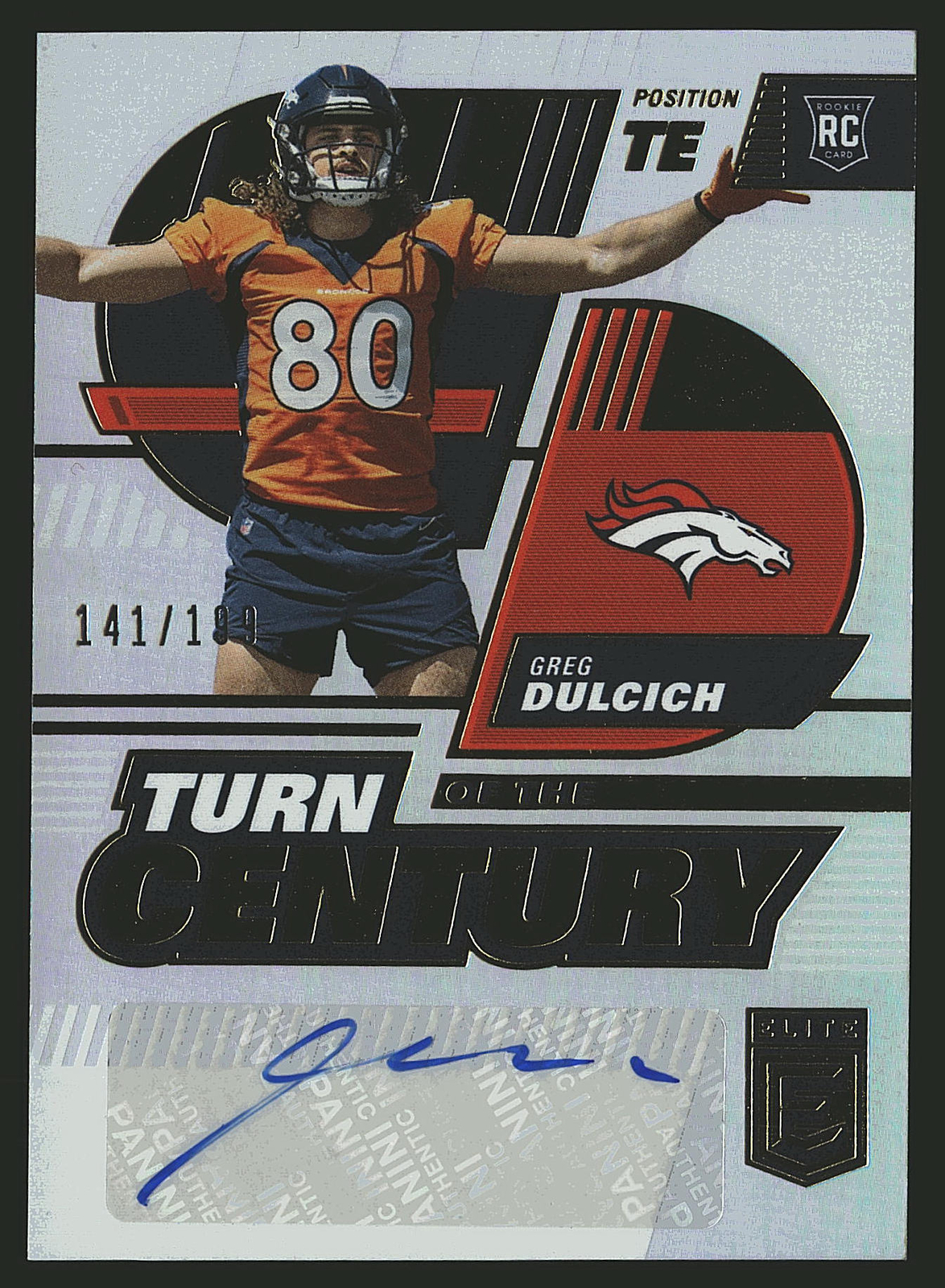 2022 Panini Donruss Elite Greg Dulcich #TC-83