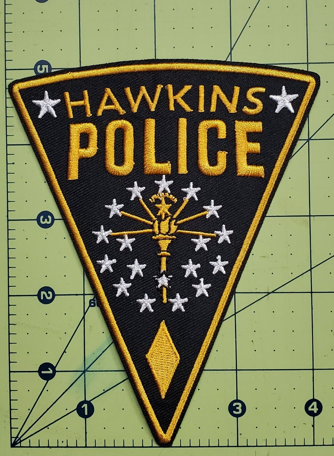 Hawkins Police Iron On Patch 4" x 5"