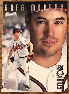 Greg Maddux 1996 Leaf Studio Baseball Card #18 Atlanta Braves MLB HOF Free Ship