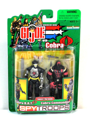 GI Joe vs. Cobra Spy Troops Cobra B.A.T & Cobra Commander NIB