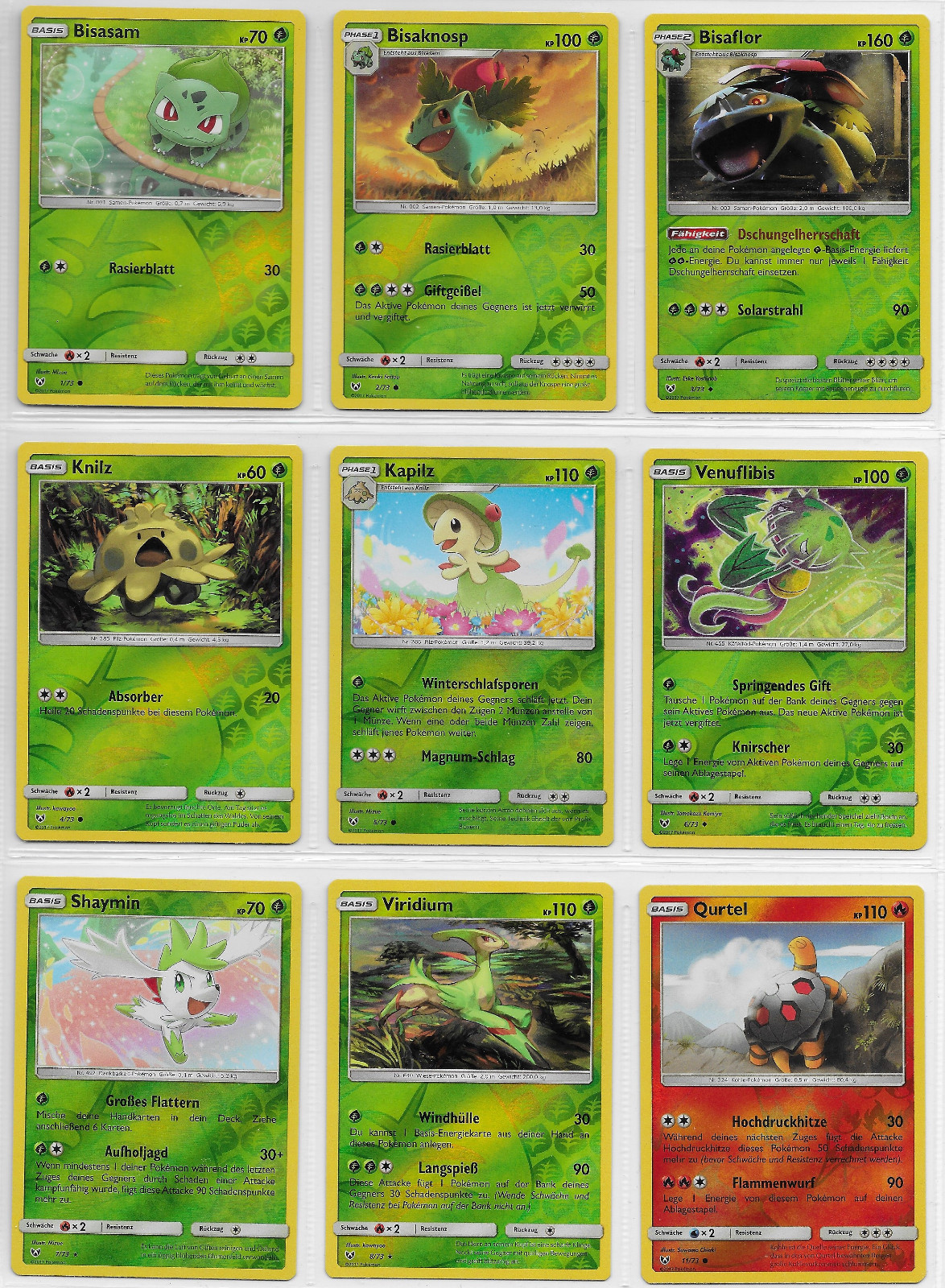 Lot - Pokemon Sammlung - Reverse Holo - Schimmernde Legenden 2017 -Deutsch- Mint